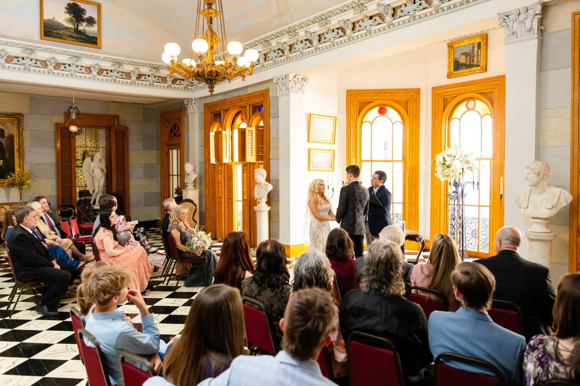 Belmont Mansion elopement photo 1