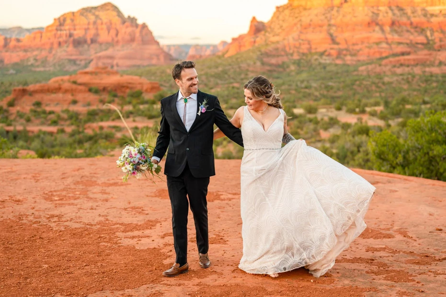 Baby Bell Rock elopement photo 4