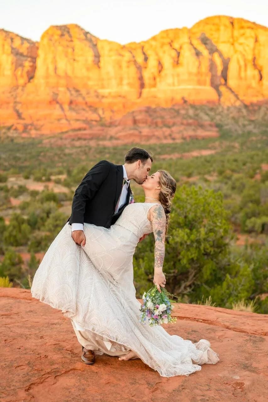 Baby Bell Rock elopement photo 15