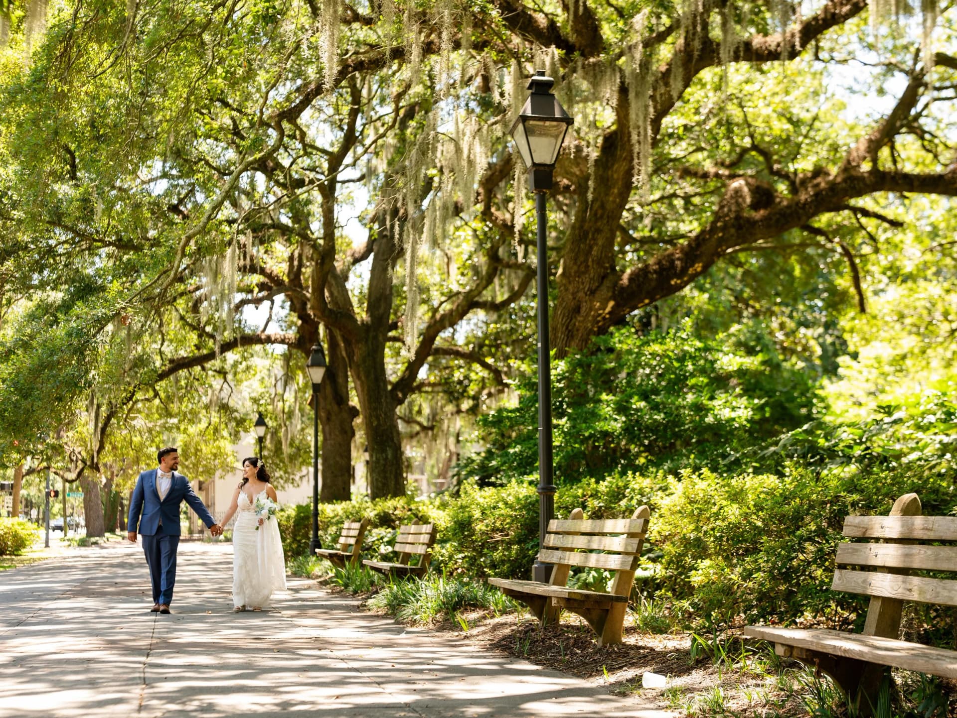Forsyth Park elopement photo 9