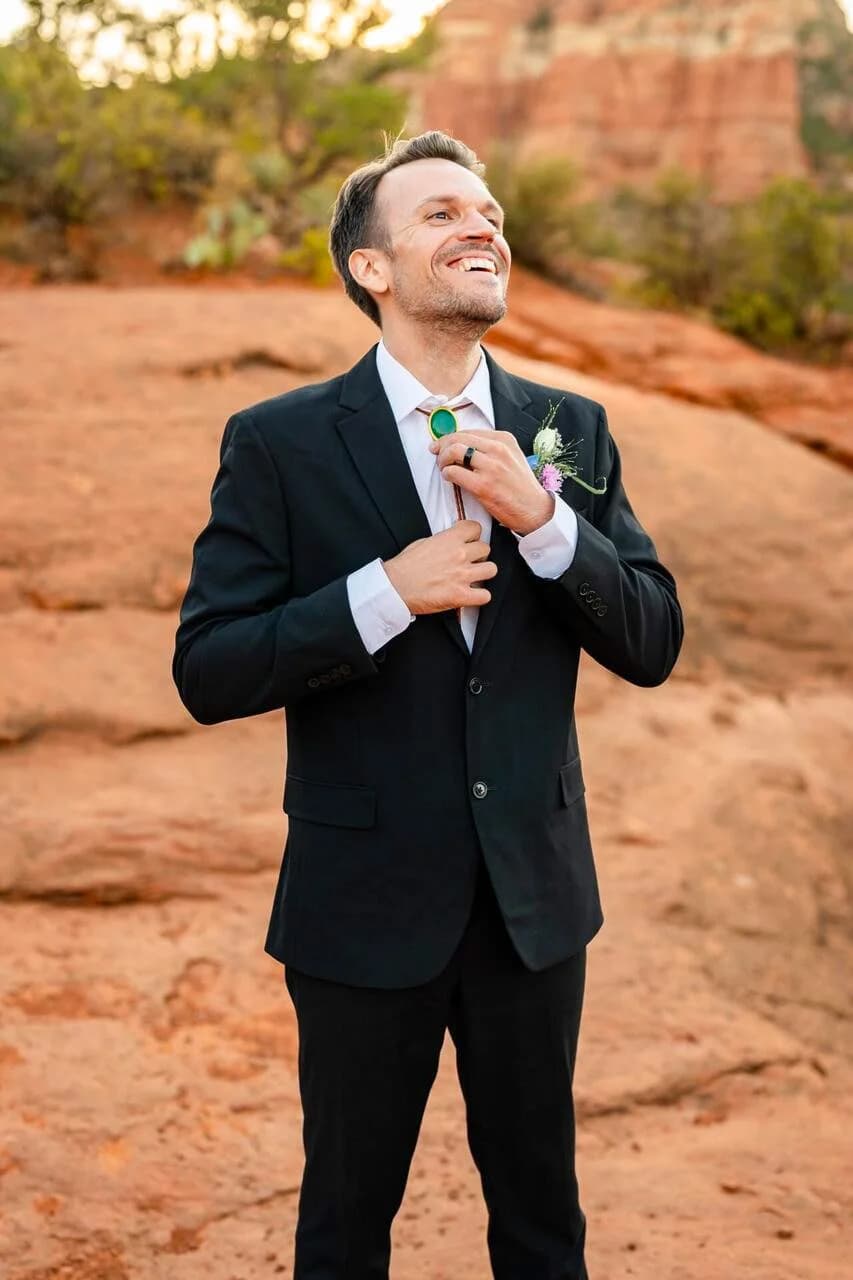 Baby Bell Rock elopement photo 2