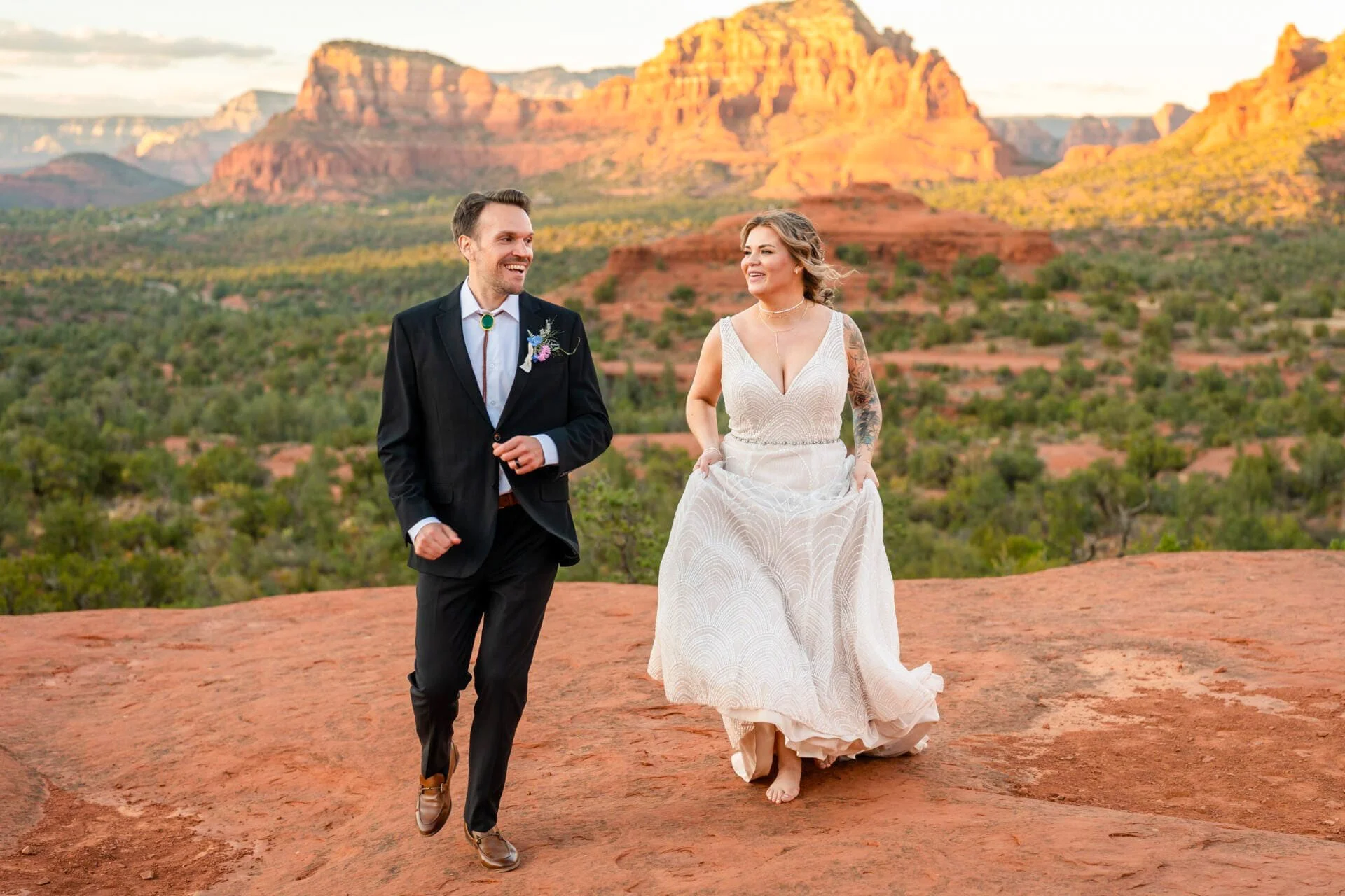 Baby Bell Rock elopement photos — real ceremony in Sedona, AZ