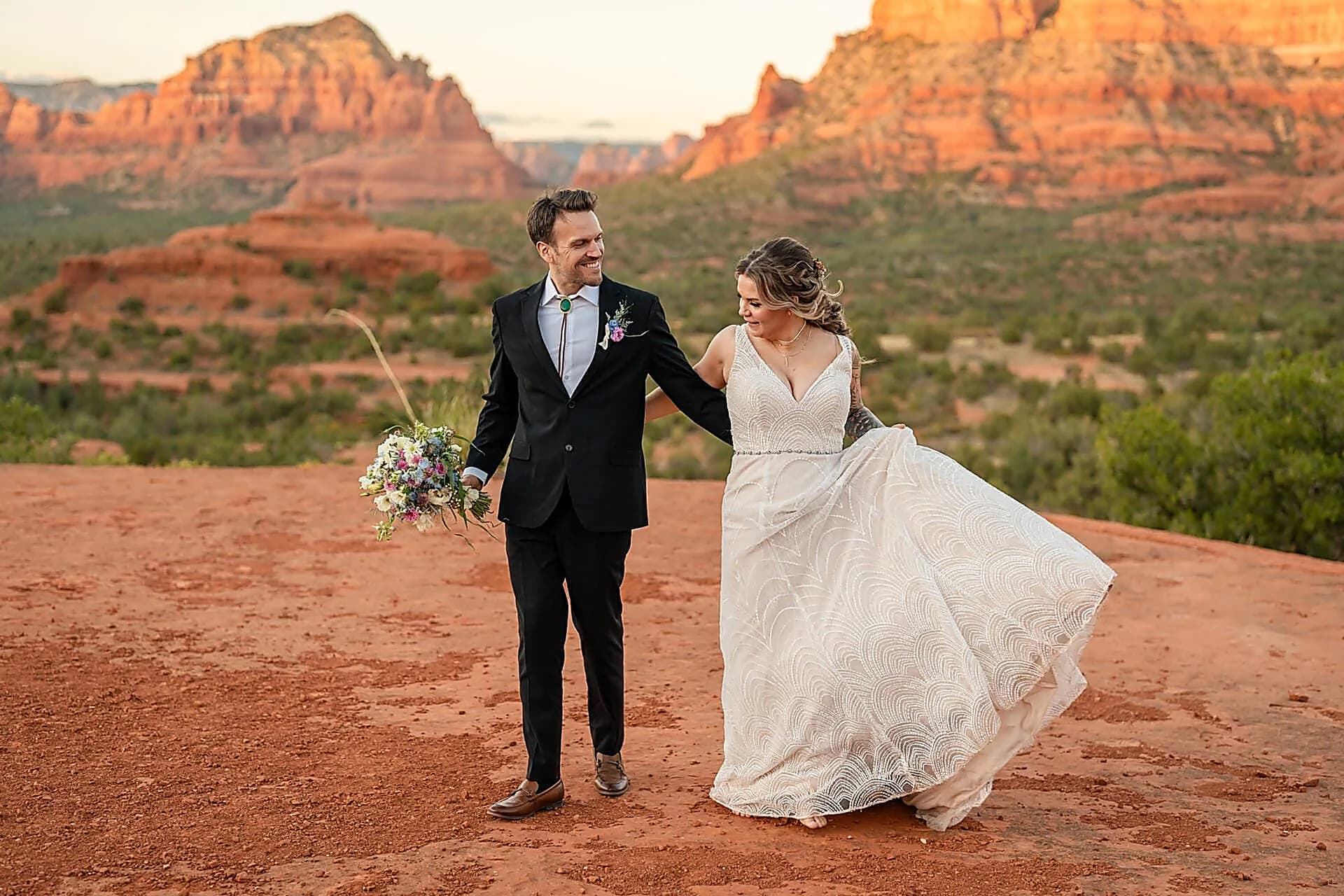Baby Bell Rock elopement photos