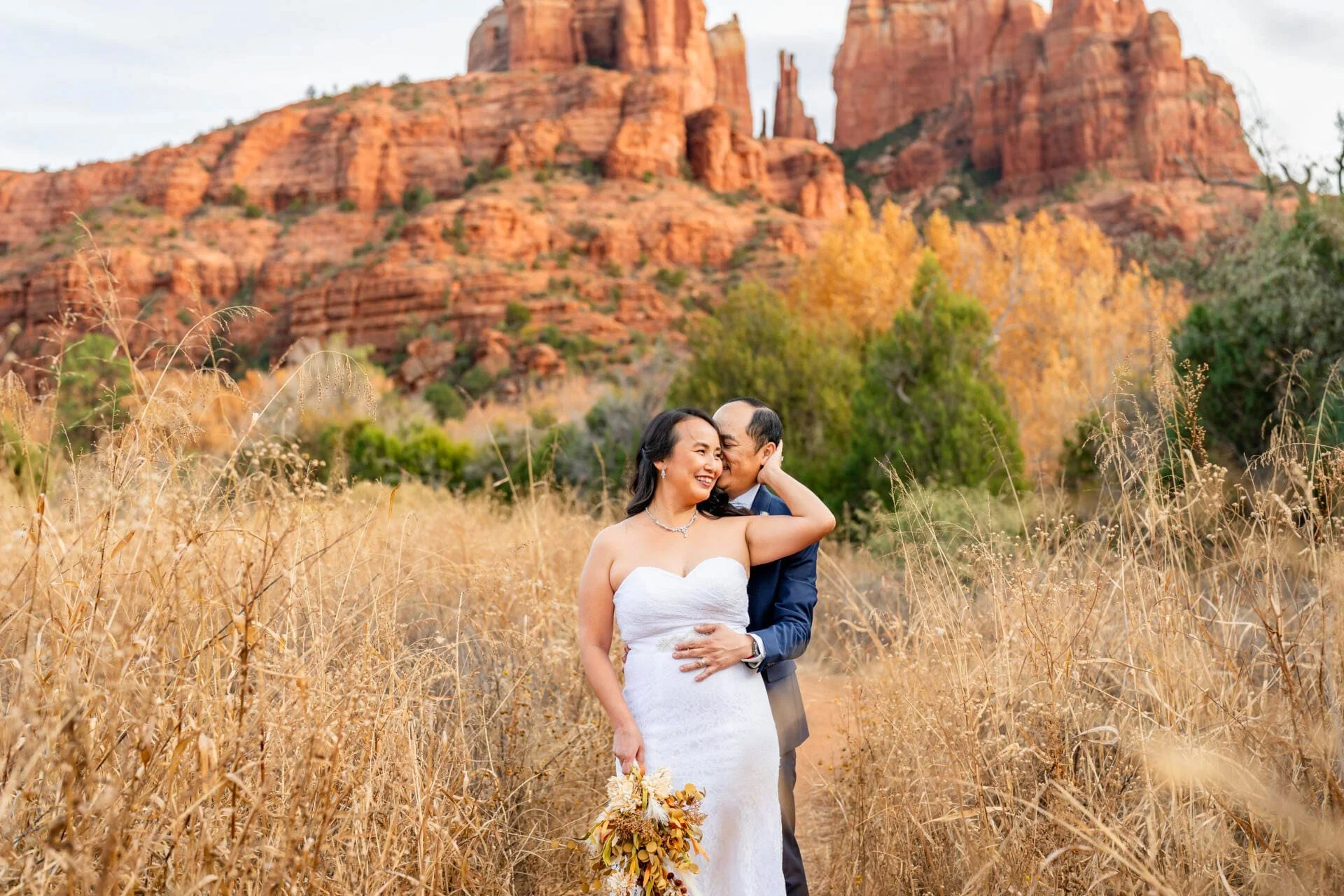 Crescent Moon Ranch elopement photos — real ceremony in Sedona, AZ